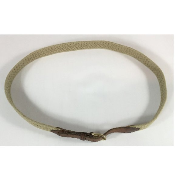 Olive and Leather Braided Belt - Picture 4 of 4